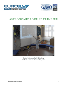 ASTRONOMIE POUR LE PRIMAIRE