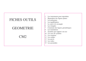FICHES OUTILS GEOMETRIE CM2