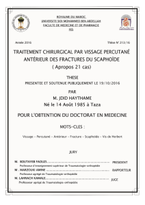 TRAITEMENT CHIRURGICAL PAR VISSAGE PERCUTANE Thèse N
