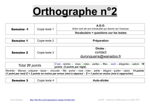 Orthographe n°2 - bla-bla cycle 3