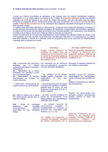 A - Unité et diversité des êtres humains (durée conseillée : 10 heures)