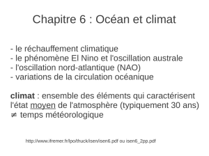 Chapitre 6 : Océan et climat
