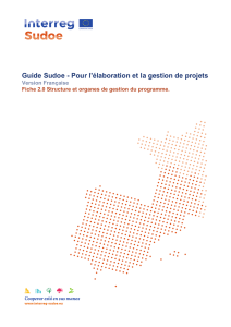 Guide Sudoe - Pour l`élaboration et la gestion de projets