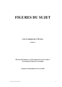 figures du sujet - Université Paris Nanterre