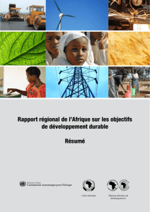 Rapport régional de l`Afrique sur les objectifs de développement