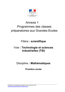 Mathematiques TSI 1