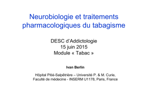 Neurobiologie et traitements pharmacologiques du