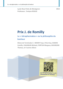 Philosophie Prix J. de Romilly Terminale 2012