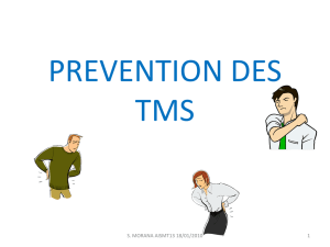 Prévention des TMS - SOMETRAV