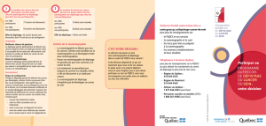 Participer au programme québécois de dépistage du cancer du sein