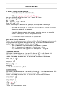 trigonometrie - Collège Jean De Prades
