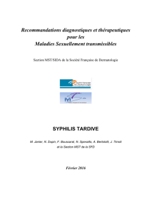 Syphilis tardive - Société Française de Dermatologie