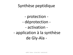 Synthèse peptidique