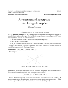 Arrangements d`hyperplans et coloriage de graphes