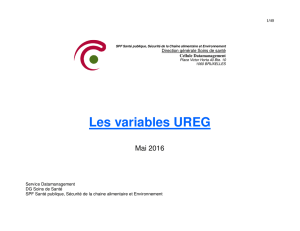 Les variables UREG