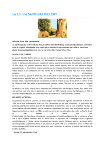 La Colline SAINT-BARTHELEMY