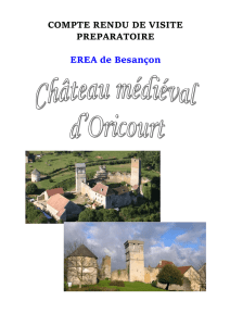 Le château médiéval d`Oricourt