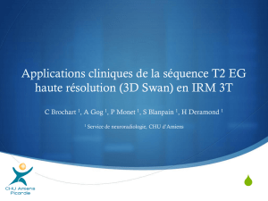 Applications cliniques de la séquence T2 EG haute résolution (3D