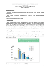 1 OBESITE DE L`ADULTE : DIAGNOSTIC, ENJEUX ET PRISE EN