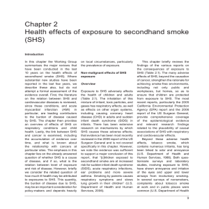 Chapter 2 Health effects of exposure to secondhand smoke