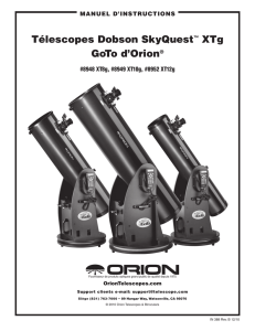 télescopes dobson skyQuest™ Xtg Goto d`orion