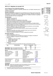 68.151/1 RCP 30, 31: Régulateur de cascade P+PI Sauter