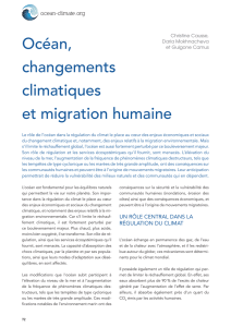 Océan, changements climatiques et migration humaine