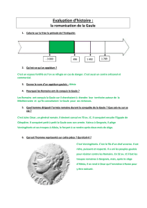 Evaluation d`histoire : la romanisation de la Gaule