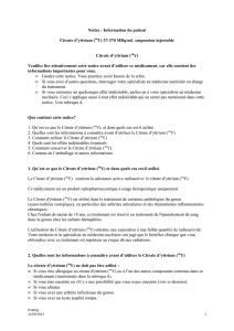 Information du patient Citrate d`yttrium (90Y)