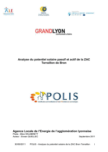 Analyse du potentiel solaire passif et actif de la ZAC - ale-lyon
