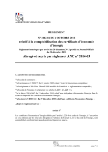 Règlement de l`ANC n° 2012