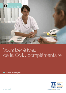 Guide - CMU complémentaire