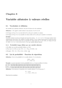 Variable aléatoire à valeurs réelles