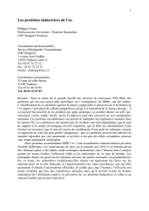Les protéines inductrices de l`os .