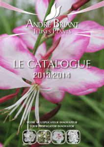 Catalogue 2013/2014 - André Briant Jeunes Plants