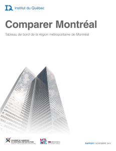 Montréal comparée à d`autres métropoles : tableau de bord de la