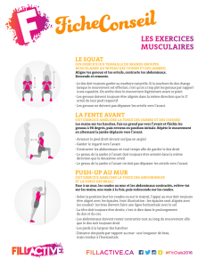Les exercices muscuLaires