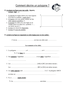 Comment décrire un polygone ?