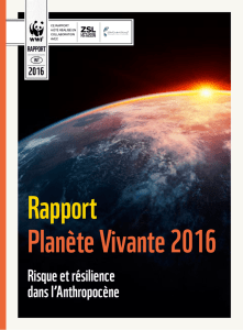 Rapport Planète Vivante 2016