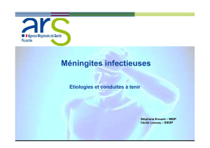 Méningites infectieuses - Association des hygiènistes de Picardie