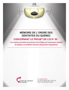 PDF 1.63 Mo - Ordre des dentistes du Québec