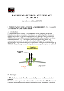 CMH II - MHC II - Cours de virologie fondamentale