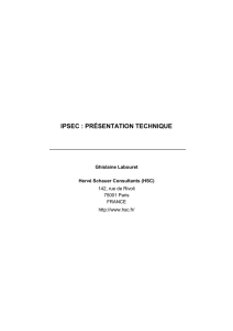 IPsec : présentation technique