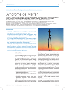 Syndrome de Marfan - Swiss Medical Forum