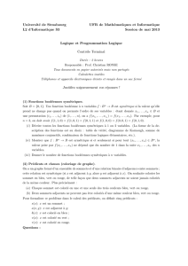 Université de Strasbourg UFR de Mathématiques et Informatique L2