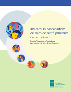 Indicateurs pancanadiens de soins de santé primaires, Rapport 1
