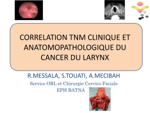 correlation tnm clinique et anatomopathologique du cancer