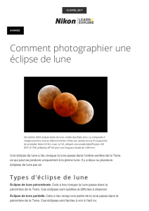 Comment photographier une éclipse de lune de Nikon