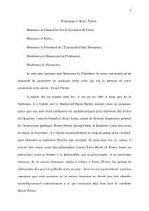 Hommage à Henri Piéron PDF I 56,89 kB