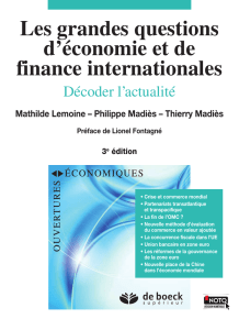 Les grandes questions d`économie et de finance